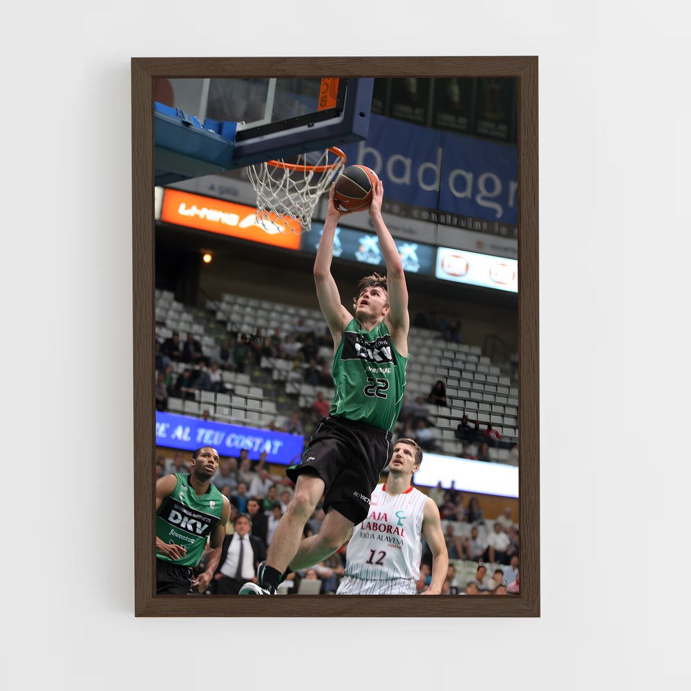 Poster Dunk Émeraude – affiche Basketball (vue 5)
